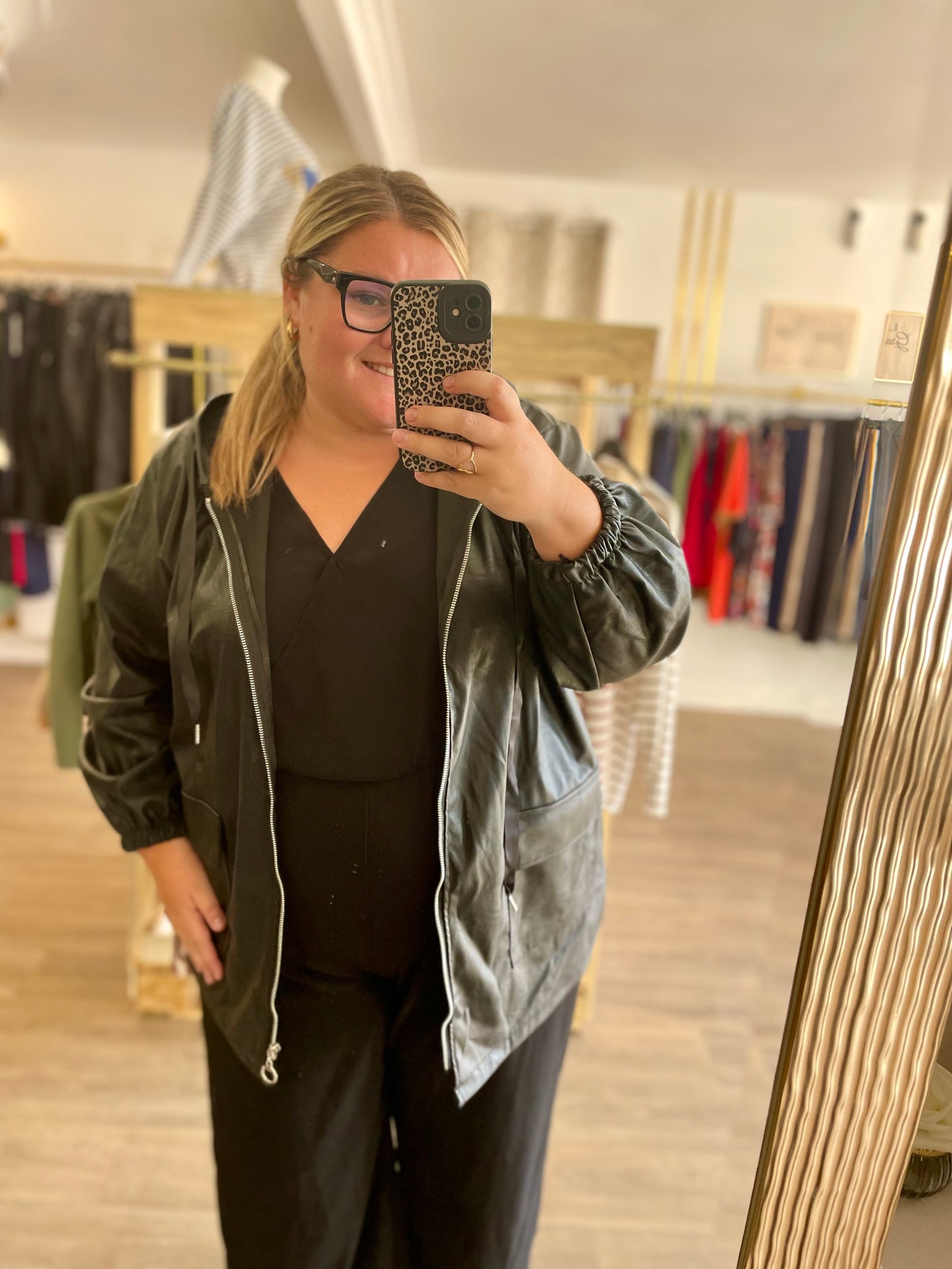 Parka similicuir