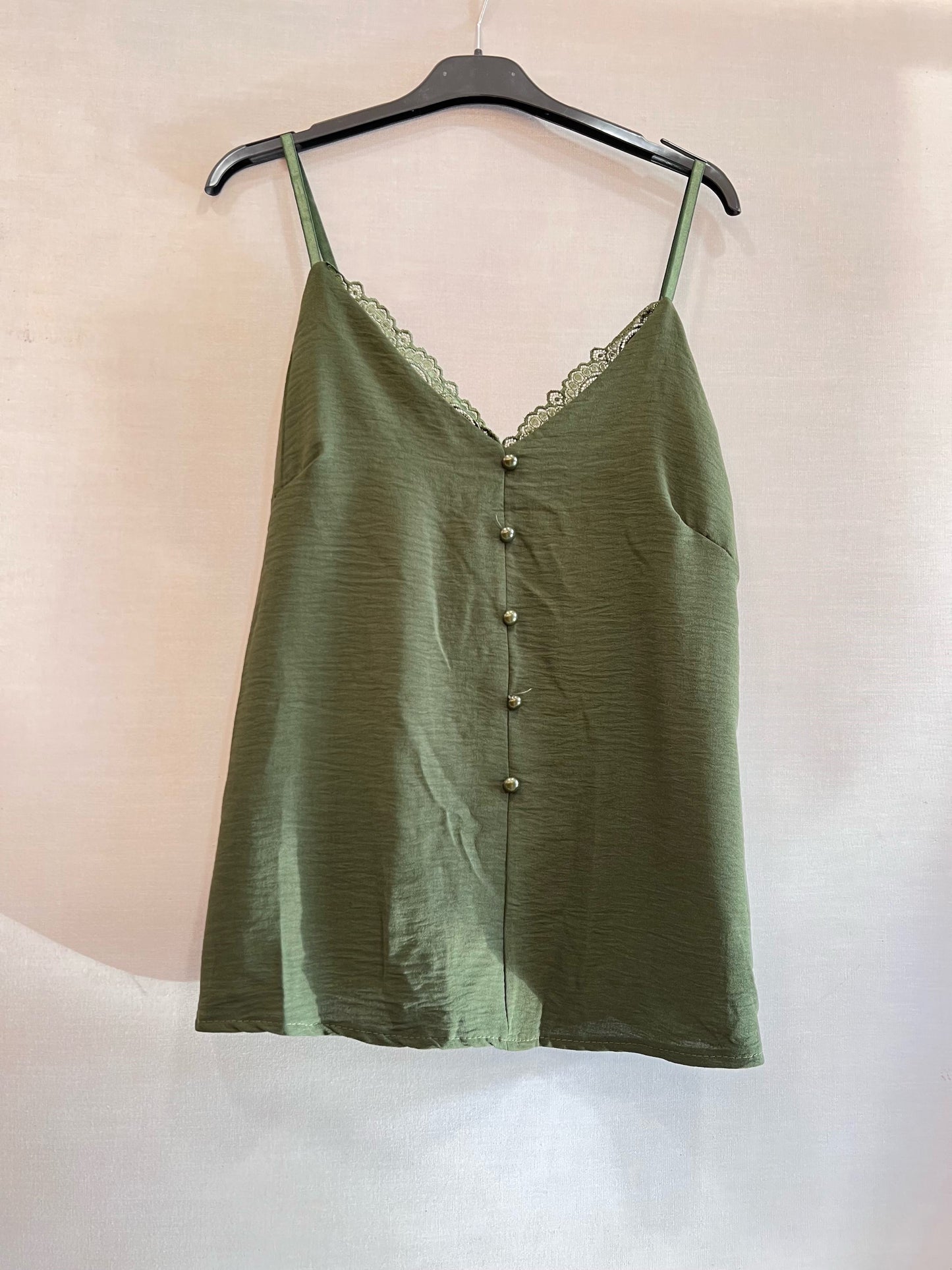 Débardeur Boutonné Dentelle - Petite taille