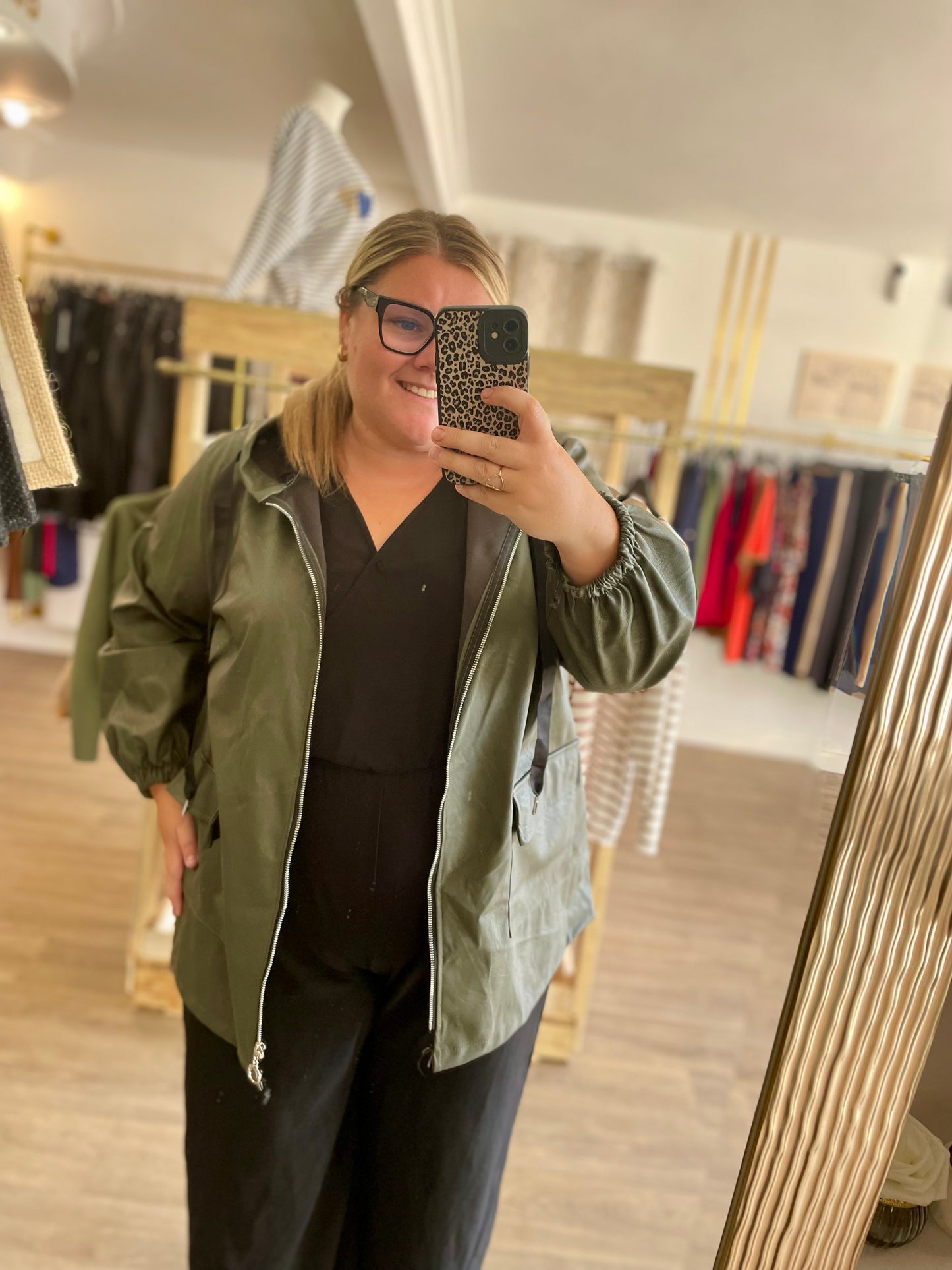 Parka similicuir
