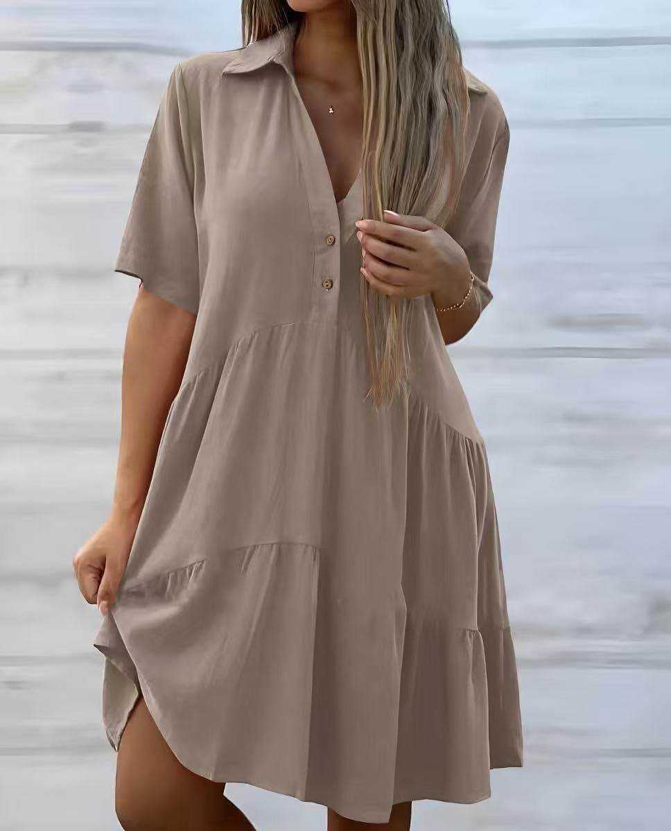 Robe fluide - Col V
