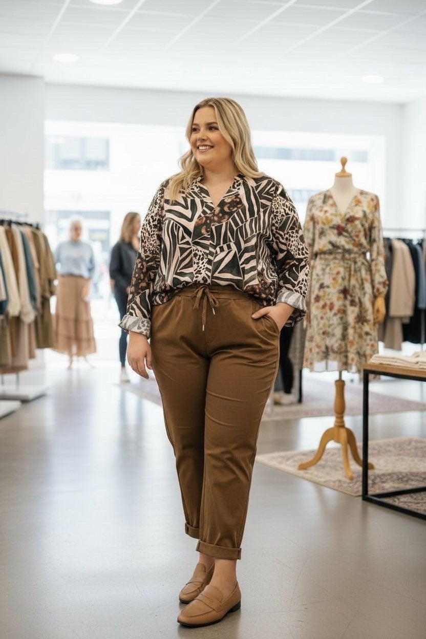 Blouse stretch Zèbre 42/54