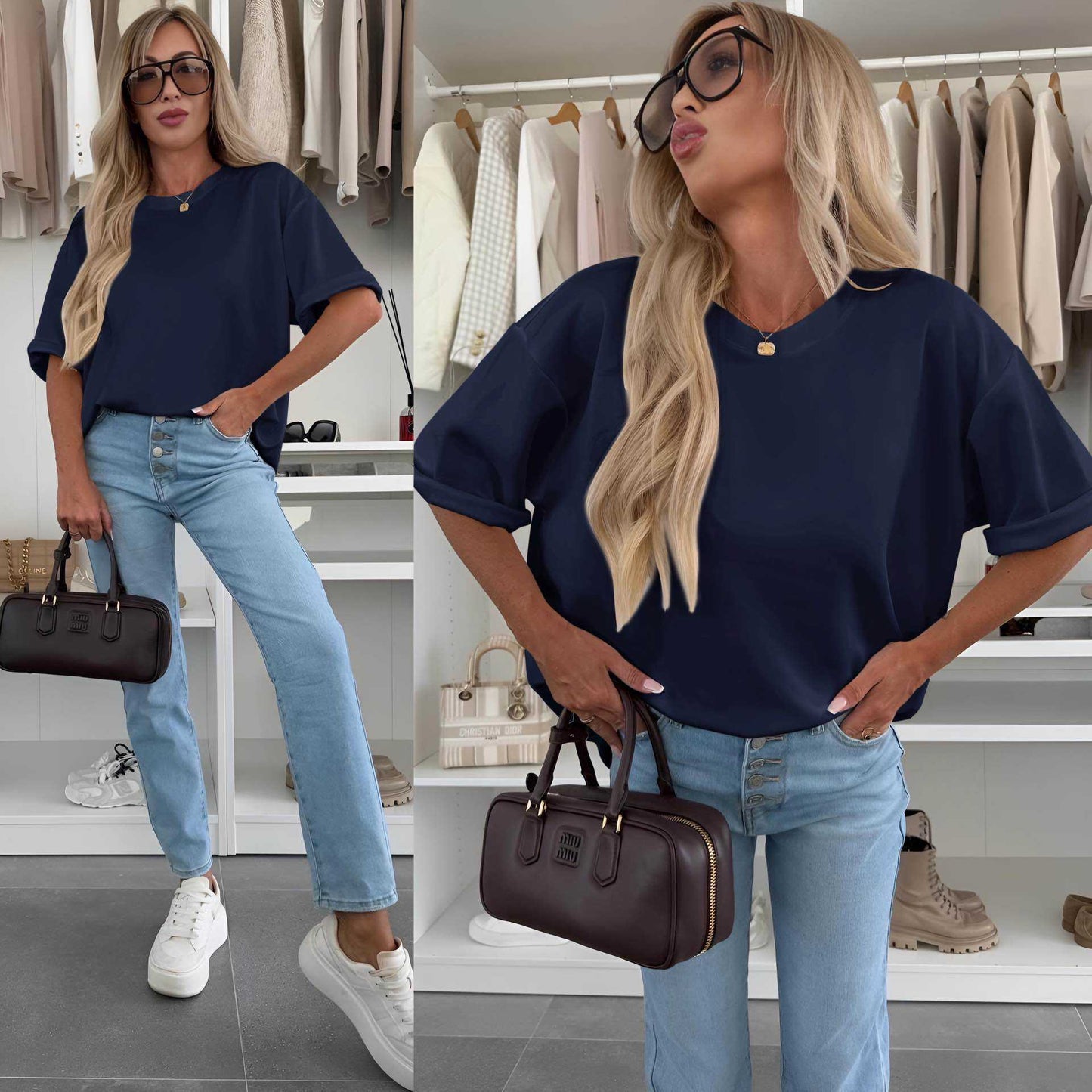 T-shirt oversize manches larges – Le basique chic