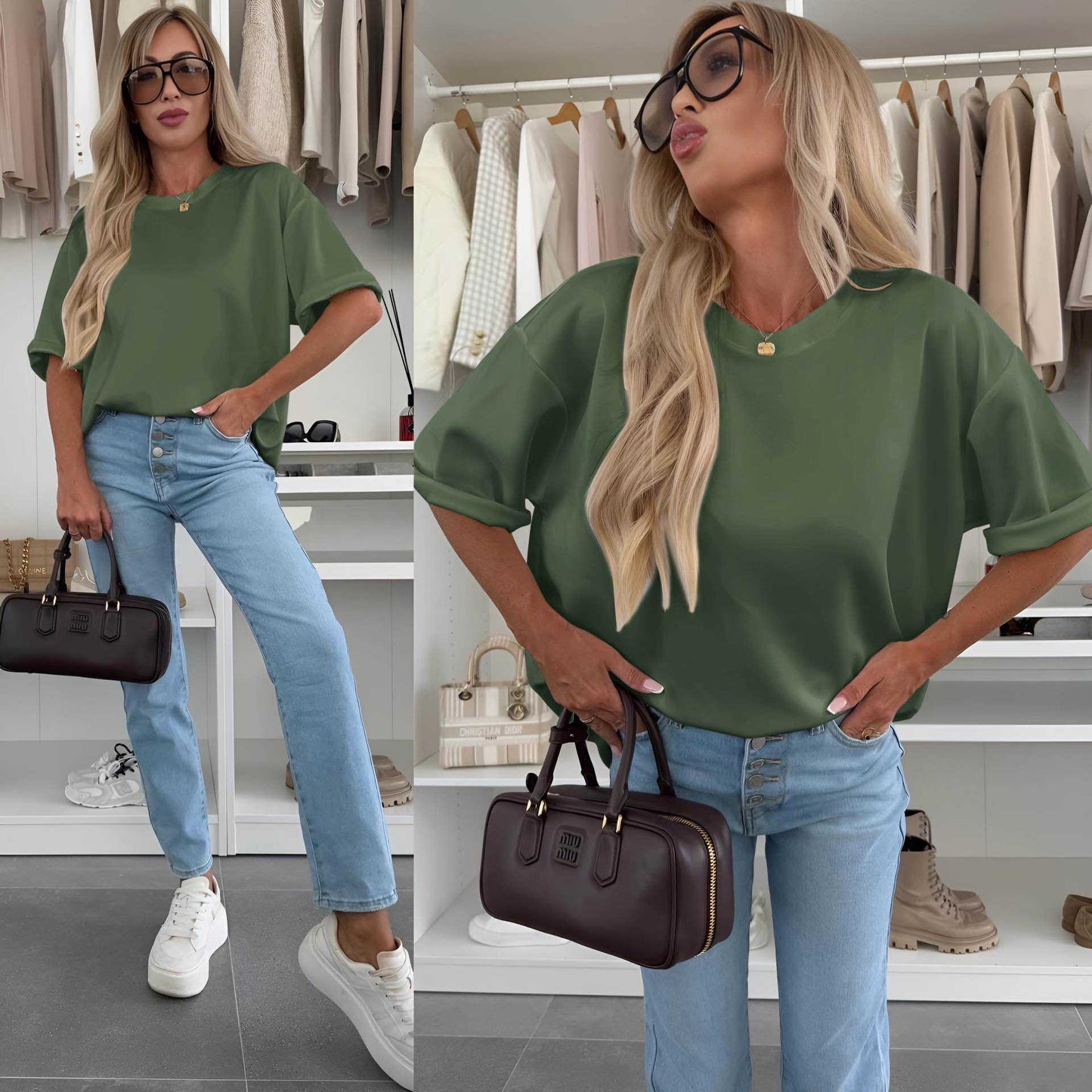 T-shirt oversize manches larges – Le basique chic