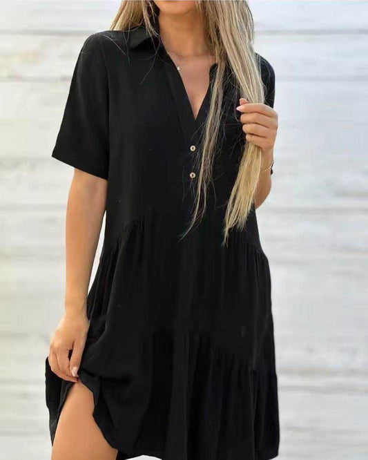 Robe fluide - Col V