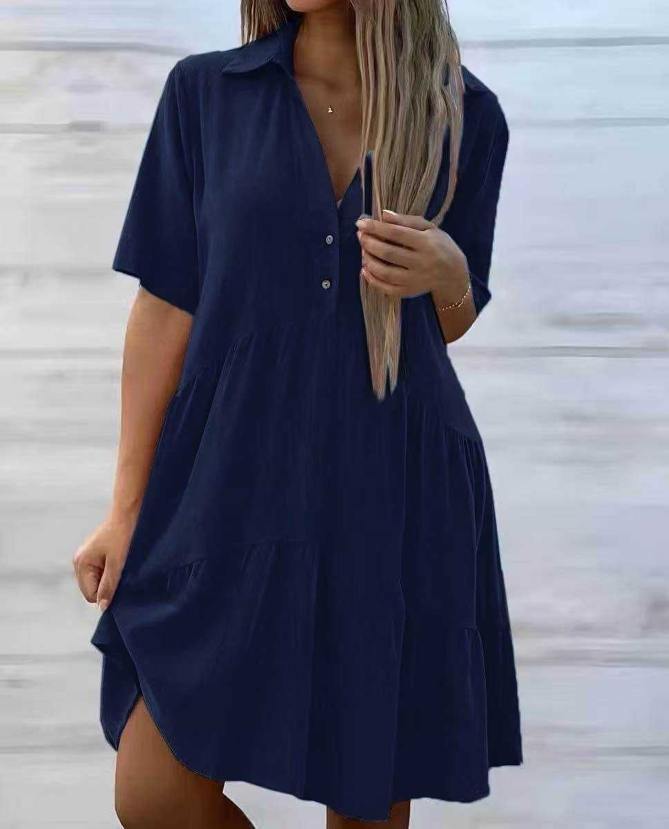 Robe fluide - Col V