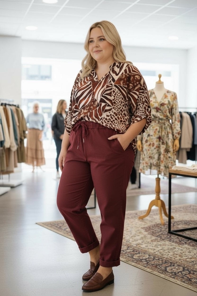 Blouse stretch Zèbre 42/54