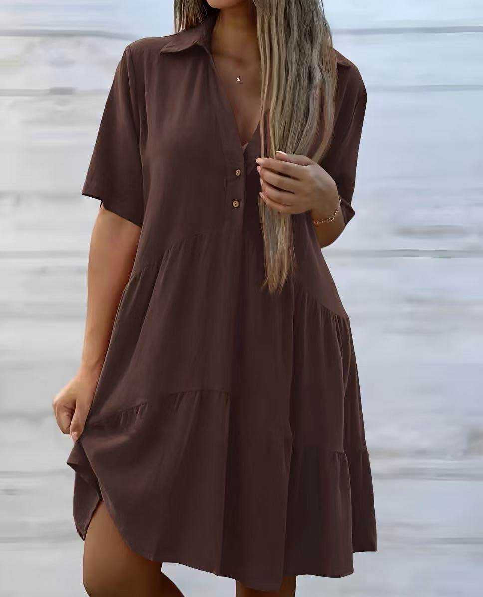 Robe fluide - Col V