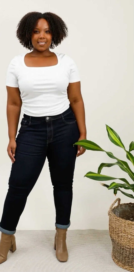 Jean mom fit bleu jean