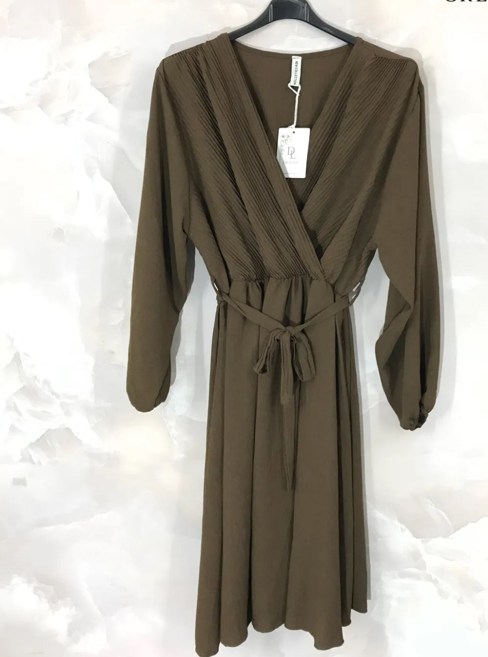 Robe courte cache cœur