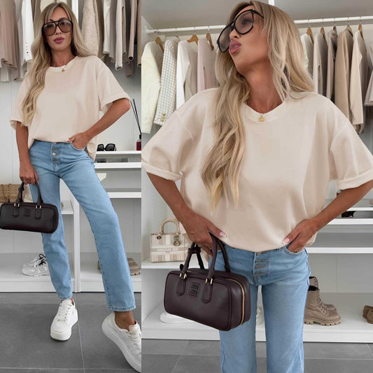 T-shirt oversize manches larges – Le basique chic