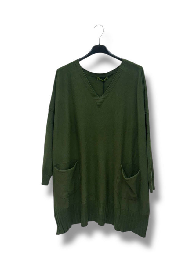 Tunique grande taille col V